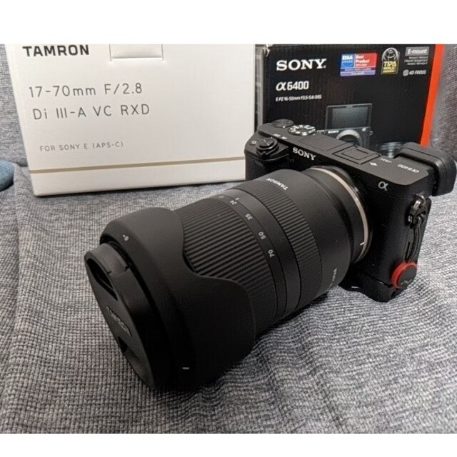SONY(ソニー)のSONY α6400 tamron 17-70mm F2.8セット スマホ/家電/カメラのカメラ(ミラーレス一眼)の商品写真