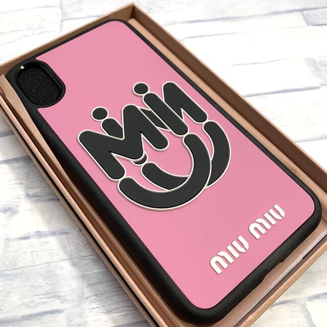 未使用　MIUMIU ミュウミュウ iPhoneXS X ケースiPhoneケース