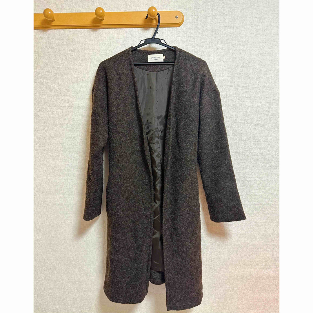 SM2(サマンサモスモス)のサマンサモスモス ロングコート アウター 茶色 ブラウン　冬服 レディースのジャケット/アウター(ロングコート)の商品写真