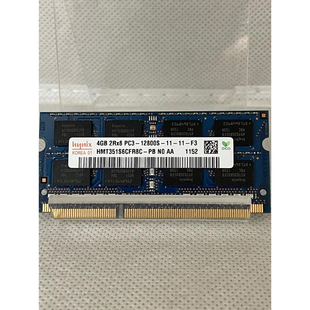 SAMSUNG(サムスン)のhynix 4GBメモリ DDR3 No.1152 スマホ/家電/カメラのPC/タブレット(PCパーツ)の商品写真