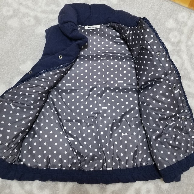 BEBE Noeil(ベベノイユ)の専用。BeBeノイユ　ダウンベスト キッズ/ベビー/マタニティのキッズ服女の子用(90cm~)(ジャケット/上着)の商品写真