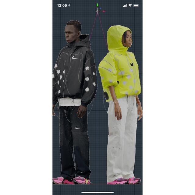 OFF-WHITE(オフホワイト)のNIKE off-white コラボパンツ　黒　Ｌサイズ メンズのパンツ(ワークパンツ/カーゴパンツ)の商品写真