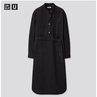 ユニクロ(UNIQLO)のユニクロユー コーデュロイシャツワンピース XS(ロングワンピース/マキシワンピース)