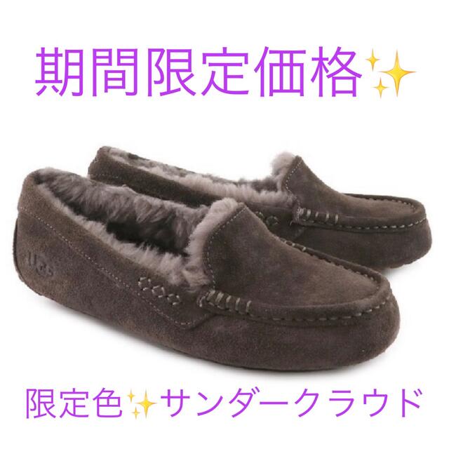 UGG(アグ)の新作 ウォータープルーフ UGG アンスレー サンダークラウド US8 レディースの靴/シューズ(スリッポン/モカシン)の商品写真