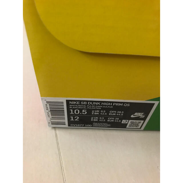 NIKE(ナイキ)の今週限定価格　カーペットカンパニー × ナイキSB ダンク ハイ 28.5cm メンズの靴/シューズ(スニーカー)の商品写真