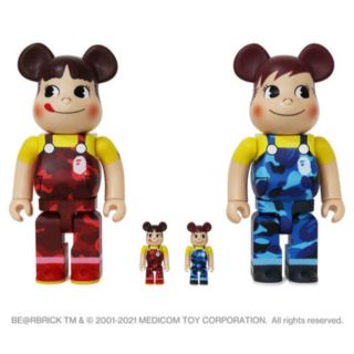 メディコムトイ(MEDICOM TOY)のBE＠RBRICK BAPE(R)×ペコちゃん&ポコちゃん100％&400％4体(その他)