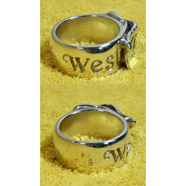 Vivienne Westwood(ヴィヴィアンウエストウッド)のVivienne Westwood ベルトリング★Mサイズ　シルバー925 レディースのアクセサリー(リング(指輪))の商品写真