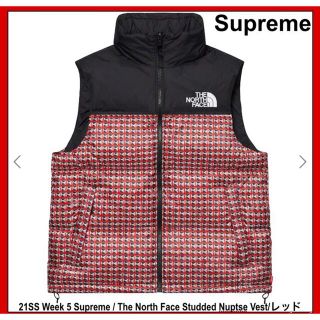 シュプリーム(Supreme)のSUPREME  NORTH FACE STUDDED NUPTSE VEST(ダウンベスト)