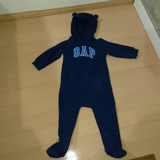 ベビーギャップ(babyGAP)のくま耳ロンパース 80(カバーオール)