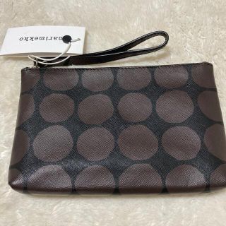 marimekko - 【マリメッコ】レザーポーチ キヴェット柄 新品タグ付の ...