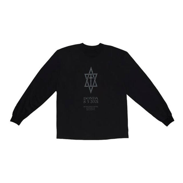 Kanye West DONDA LS Black T-shirt Lサイズメンズ