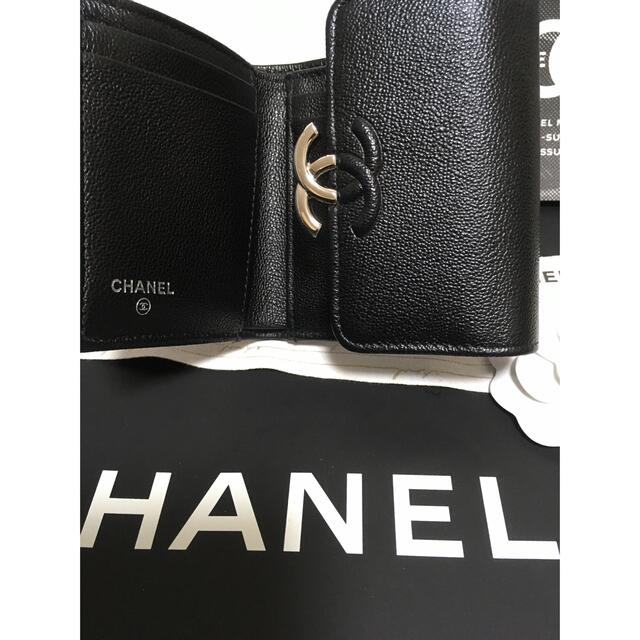 CHANEL(シャネル)のあっき様専用♡超美品♡シャネル ダブルココ 三つ折り財布 正規品 レディースのファッション小物(財布)の商品写真