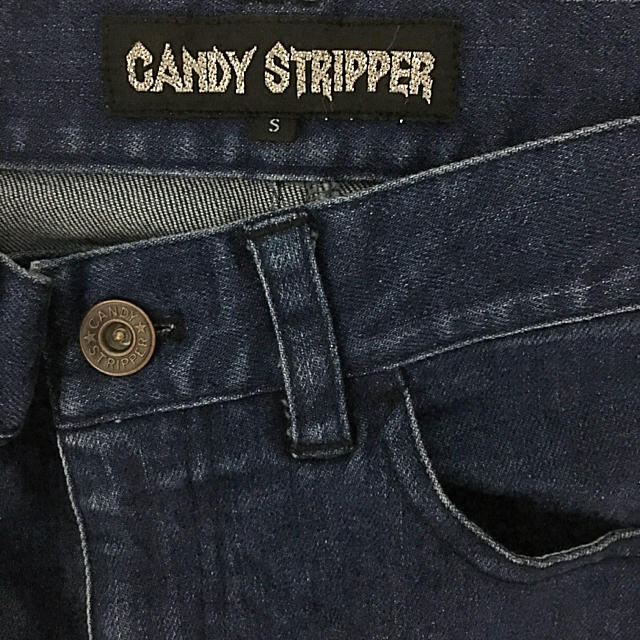 Candy Stripper(キャンディーストリッパー)のちゃあ様専用キャンスパクラッシュデニムSサイズ レディースのパンツ(デニム/ジーンズ)の商品写真