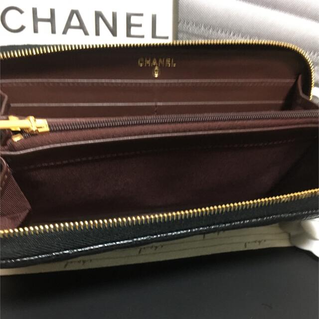 レディース CHANEL マトラッセ ラウンドジップ 長財布 正規品の通販 by ...