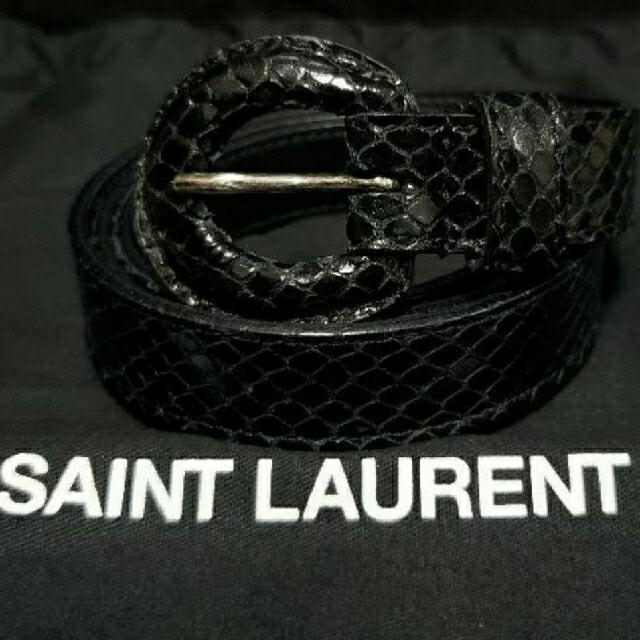 Saint Laurent(サンローラン)のSAINT LAURENT サンローラン 蛇柄ベルト イヴ・サンローラン YSL メンズのファッション小物(ベルト)の商品写真