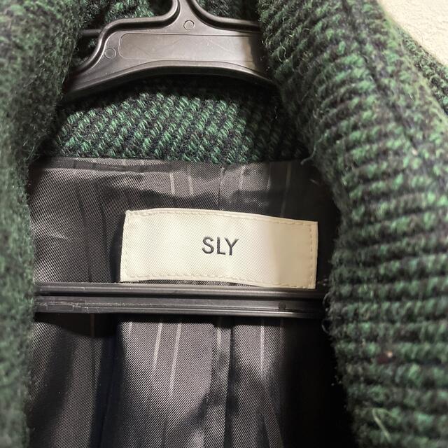 SLY(スライ)のSLYモッズコート　チェスターコート　グリーンコート テラードコート レディースのジャケット/アウター(モッズコート)の商品写真