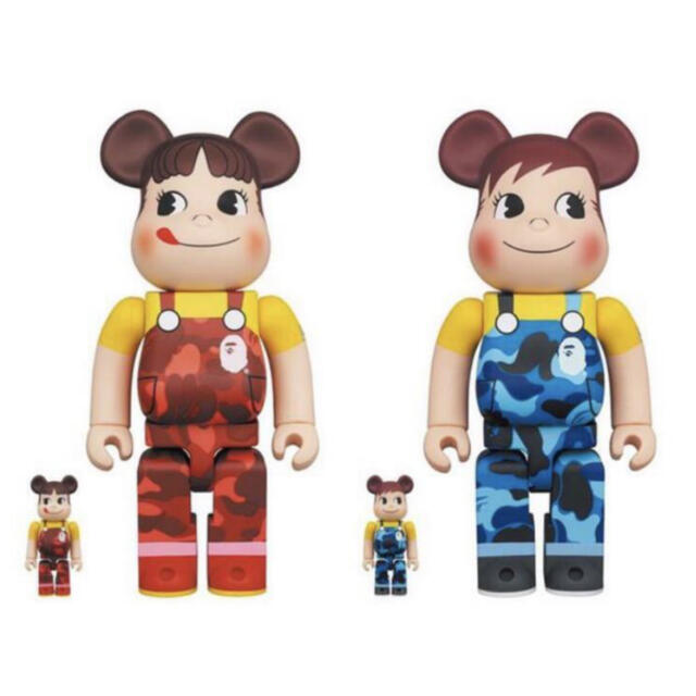 BE＠RBRICK BAPE ペコちゃん&ポコちゃん100％&400％4体セット