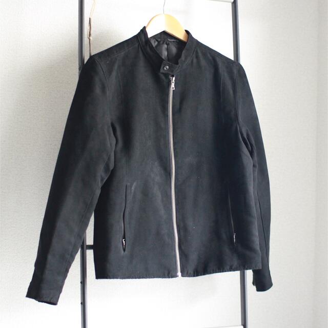 GU(ジーユー)のスウェードライダース メンズのジャケット/アウター(ライダースジャケット)の商品写真
