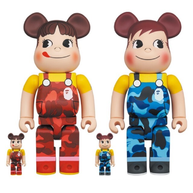 BE@RBRICK BAPE ペコちゃん & ポコちゃん 100％ & 400％エンタメ ...