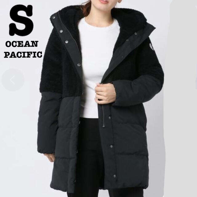 OCEAN PACIFIC(オーシャンパシフィック)の16500円 中綿ジャケット 黒  Sサイズ 防寒 OCEAN PACIFIC レディースのジャケット/アウター(ロングコート)の商品写真