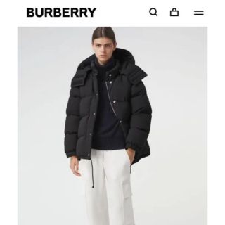 バーバリー(BURBERRY)の売約済　バーバリー　ダウンコート　ブラック　正規品(ダウンジャケット)