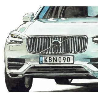 Volvo - GC-487ボルボXC-90/V50限定版画サイン額装作家平右ヱ門の通販 ...