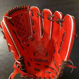 美品 ウィルソン 軟式オーダーグラブ 山岡モデル風 投手用 エアフロー