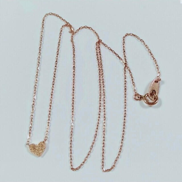 ete ハートネックレス K10 ピンクゴールド ete ハートネックレス K10 ピンクゴールド