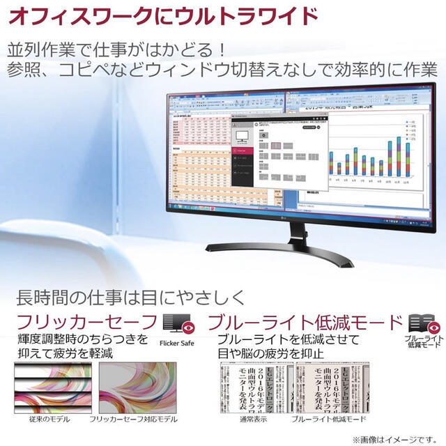 LG Electronics(エルジーエレクトロニクス)のLG ディスプレイ スマホ/家電/カメラのPC/タブレット(ディスプレイ)の商品写真