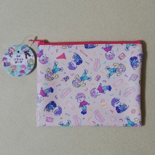 新品未 おそ松さん フラット ポーチ ピンク (キャラクターグッズ)