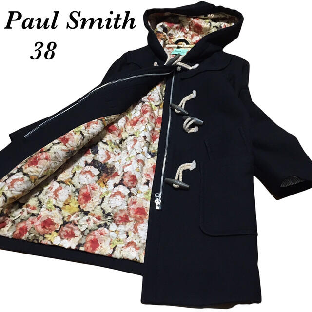 Paul Smith(ポールスミス)のポールスミス ダッフルコート Mサイズ 花柄 キルティング レディース レディースのジャケット/アウター(ダッフルコート)の商品写真