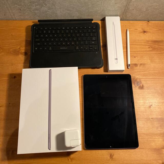 iPad 7th generation+apple pencil+キーボード 正規品/新 スマホ/家電/カメラ