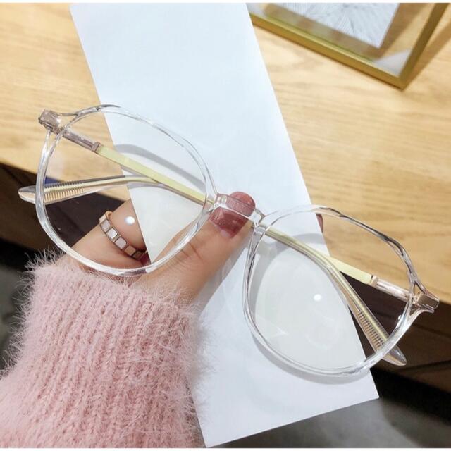 男女兼用 ブルーライトカットメガネ 伊達眼鏡 サングラス レディースのファッション小物(サングラス/メガネ)の商品写真