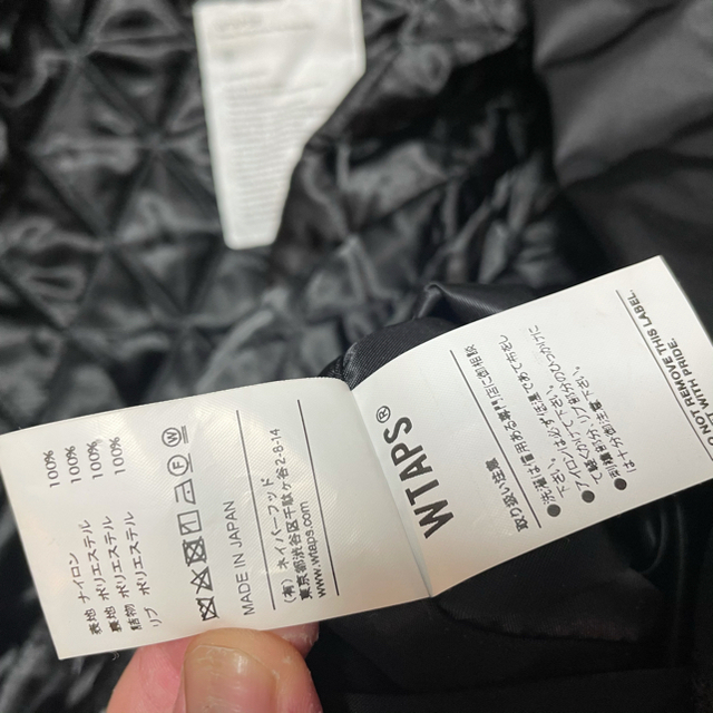 W)taps(ダブルタップス)のWTAPS 17AW TEAM JACKET BLACK 黒 L メンズのジャケット/アウター(ナイロンジャケット)の商品写真