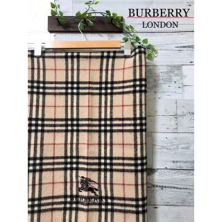 バーバリー(BURBERRY)のBURBERRY LONDON  マフラー  ノバチェック  ホースロゴ ウール(マフラー/ショール)