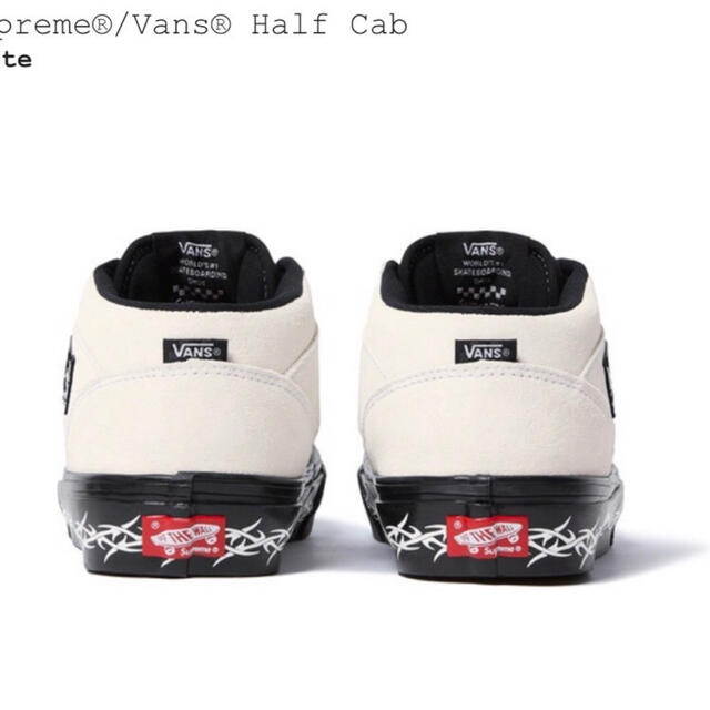 Supreme(シュプリーム)のsupreme vans half cab cream 26.5 メンズの靴/シューズ(スニーカー)の商品写真