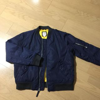 ギャップ(GAP)のレディース ブルゾン  ジャンバーコート 紺 美品(ブルゾン)