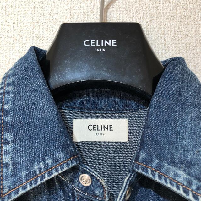 送料無料❗️CELINE セリーヌ デニムシャツ