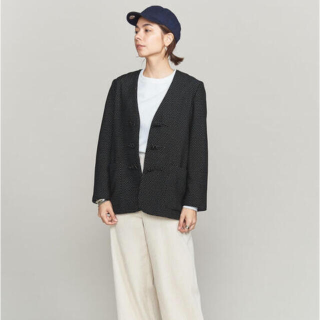 BEAUTY&YOUTH UNITED ARROWS(ビューティアンドユースユナイテッドアローズ)のmimiさま★ BEAUTY&YOUTH BY  チャイナ ボタン ジャケット レディースのジャケット/アウター(ノーカラージャケット)の商品写真