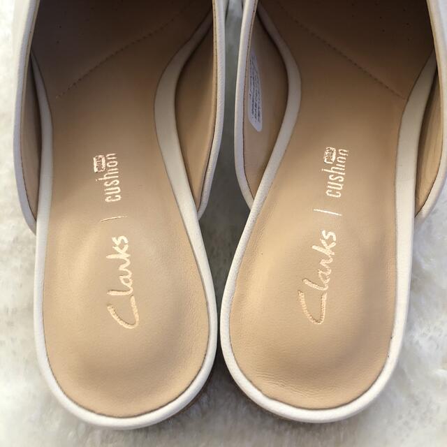 未使用 Clarks クラークス ミュール サンダル レザー 23.5