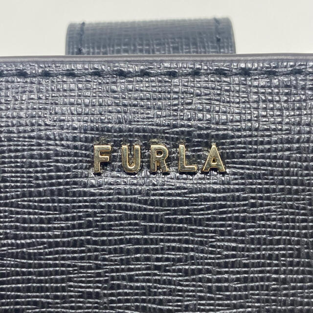 Furla(フルラ)のFURLA フルラ 二つ折り財布 ブラック 黒 財布 ゴールド レディースのファッション小物(財布)の商品写真