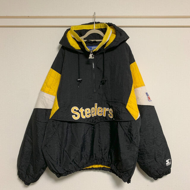 STARTER 90s NFL steelers ハーフジップ　中綿　パーカー メンズのジャケット/アウター(ナイロンジャケット)の商品写真