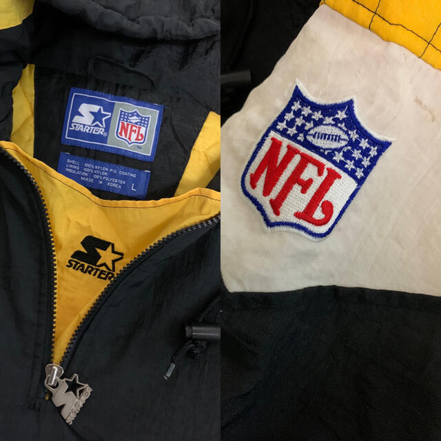 STARTER 90s NFL steelers ハーフジップ　中綿　パーカー メンズのジャケット/アウター(ナイロンジャケット)の商品写真