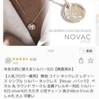 新品未使用　ノバック　Novac シルバー925 ネックレス(ネックレス)