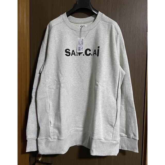 L sacai A.P.C. SWEAT TANI スウェット グレー