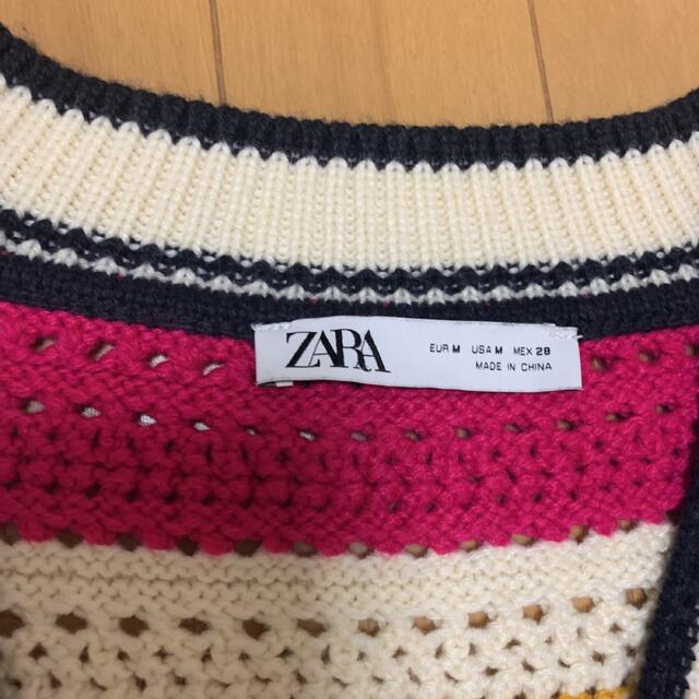 ZARA マルチカラーオーバーサイズベスト