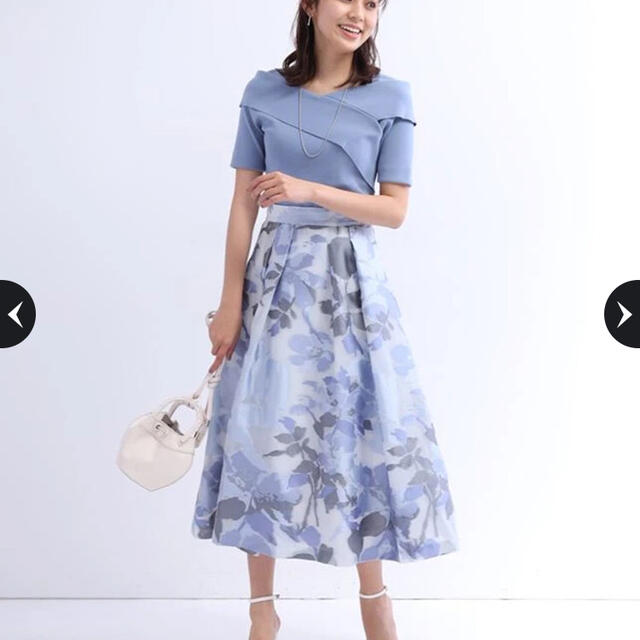 ジャスグリッティーシアージャガードフレアスカート mauria.com