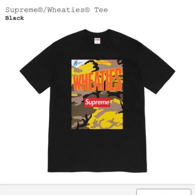 Supreme(シュプリーム)のsupreme wheaties tee black S メンズのトップス(Tシャツ/カットソー(半袖/袖なし))の商品写真