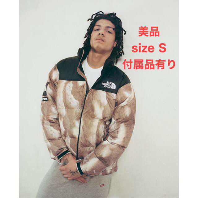 【美品】13aw Supreme × The North Face Nuptse