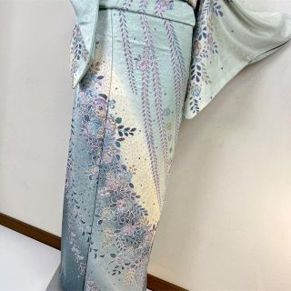 美品【辻が花】 絞り染め 袷 訪問着 正絹s475